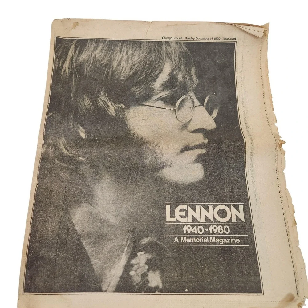 Lennon 1940-1980 A Memorial Magazine Chicago Tribune Dec 14 1980 John Lennon